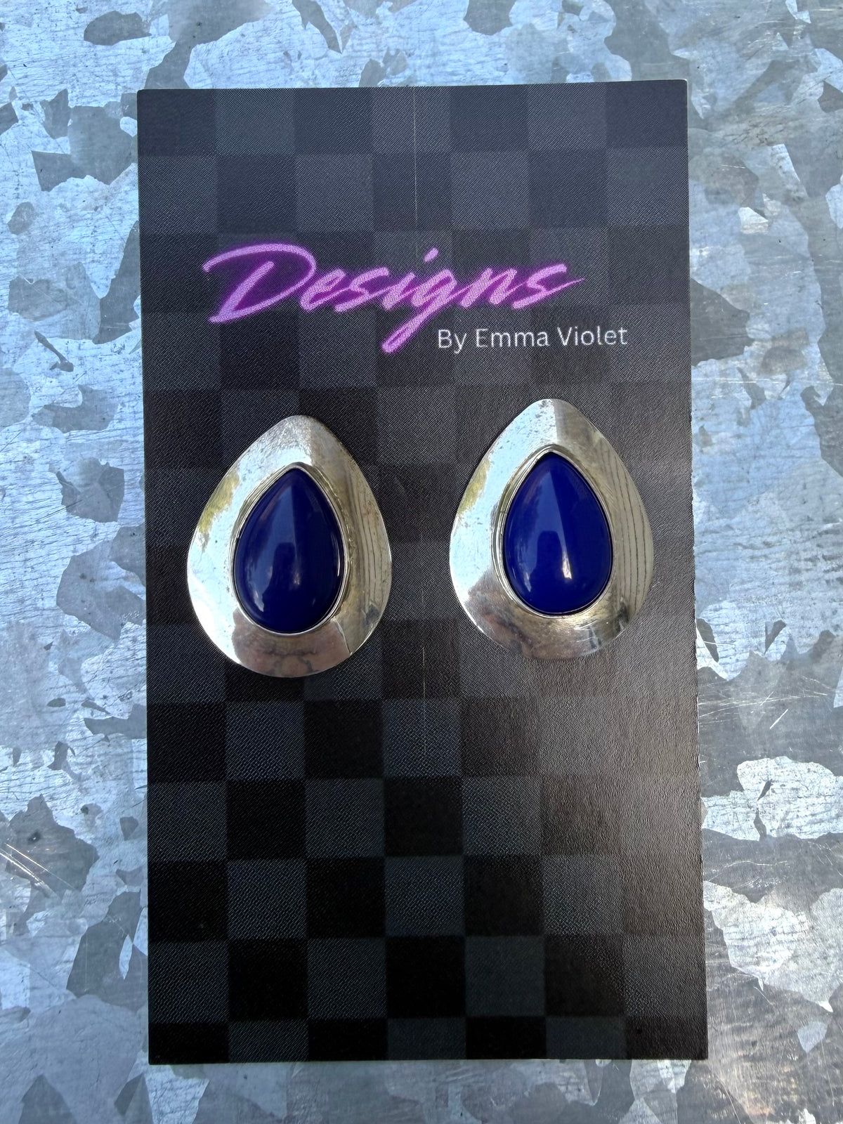Vintage Blue Lapis Studs
