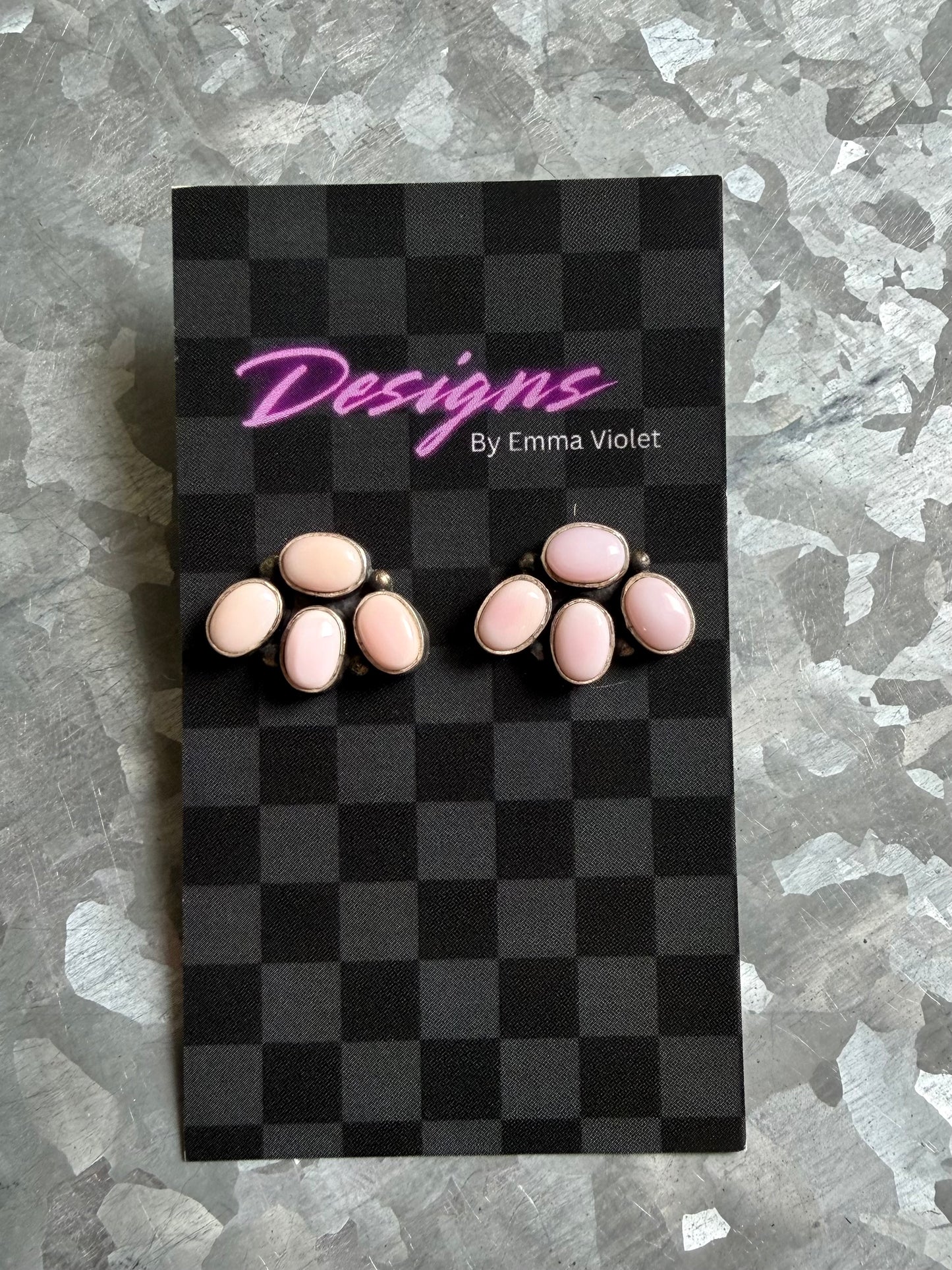 Pink Conch Earrings
