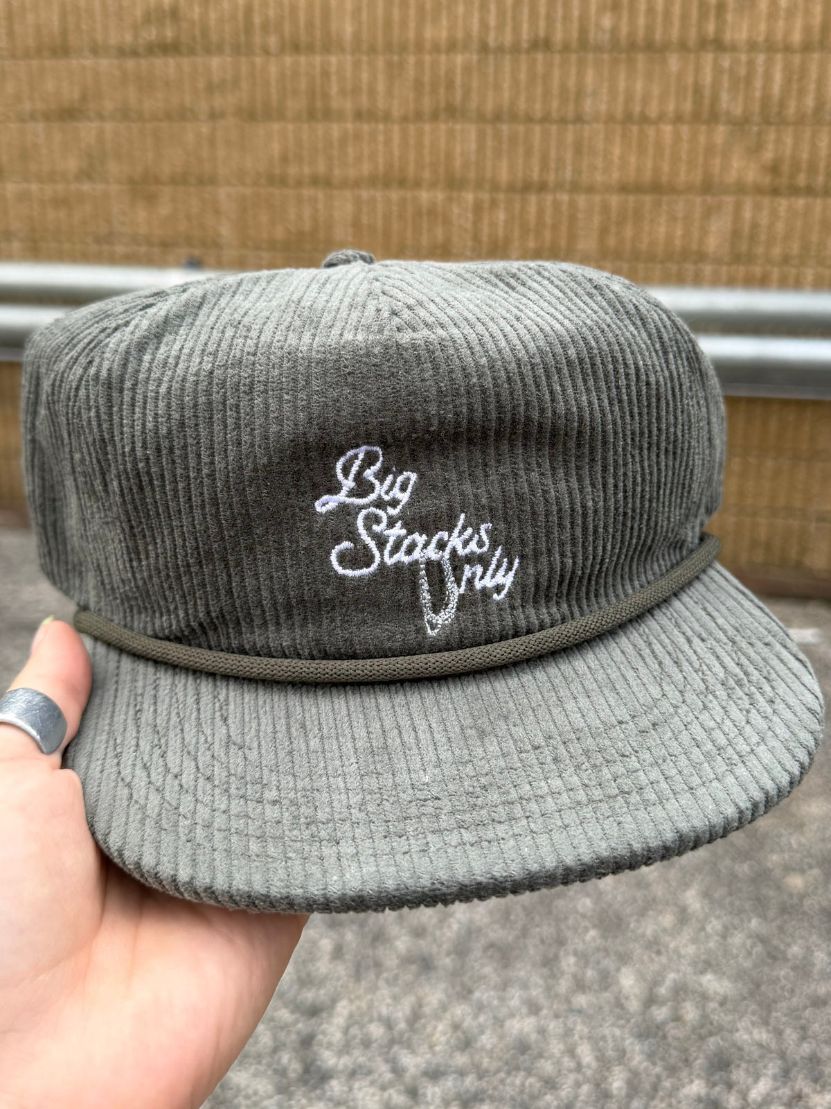 Sage Corduroy & White - Five Panel