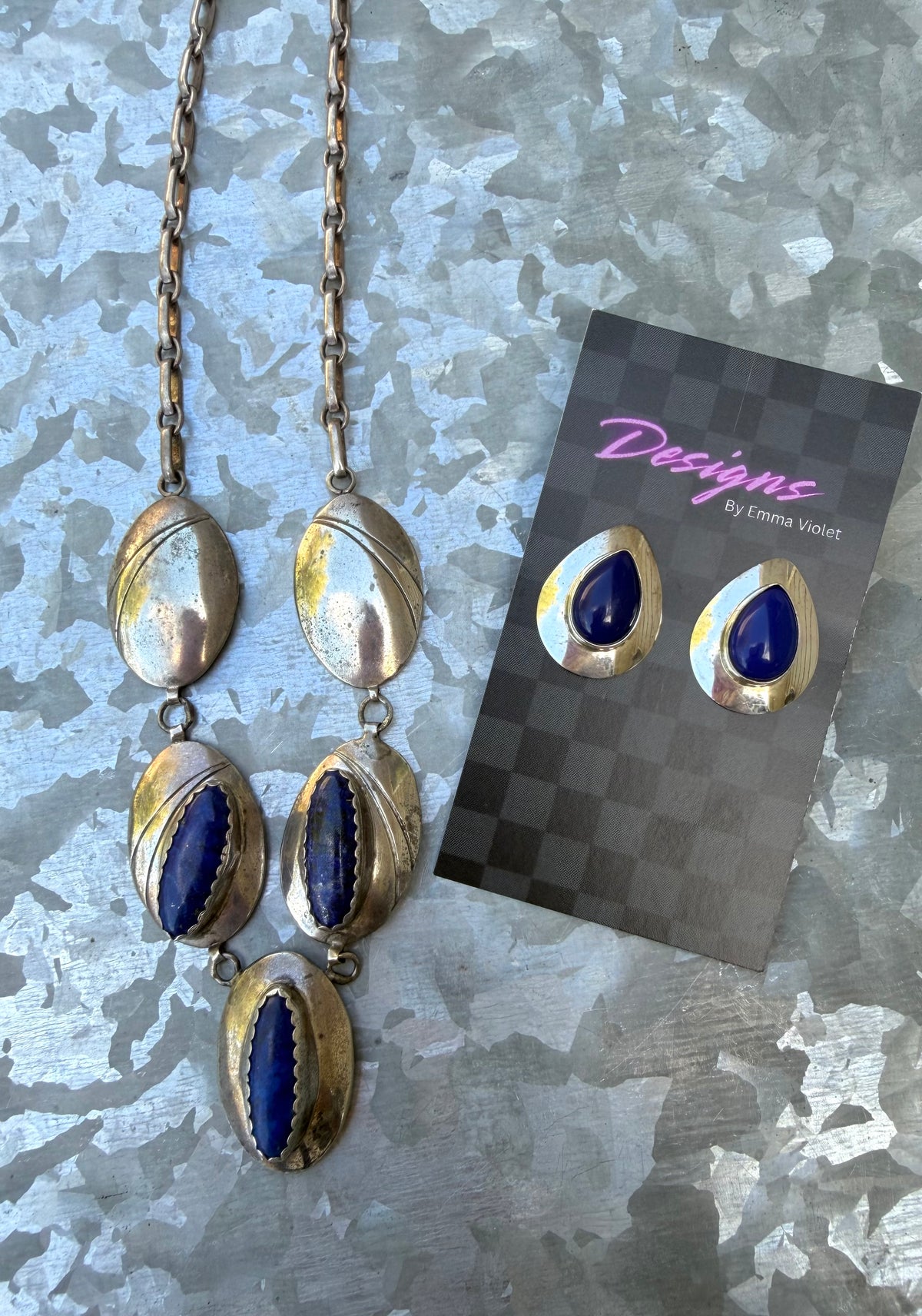 Vintage Blue Lapis Lariat