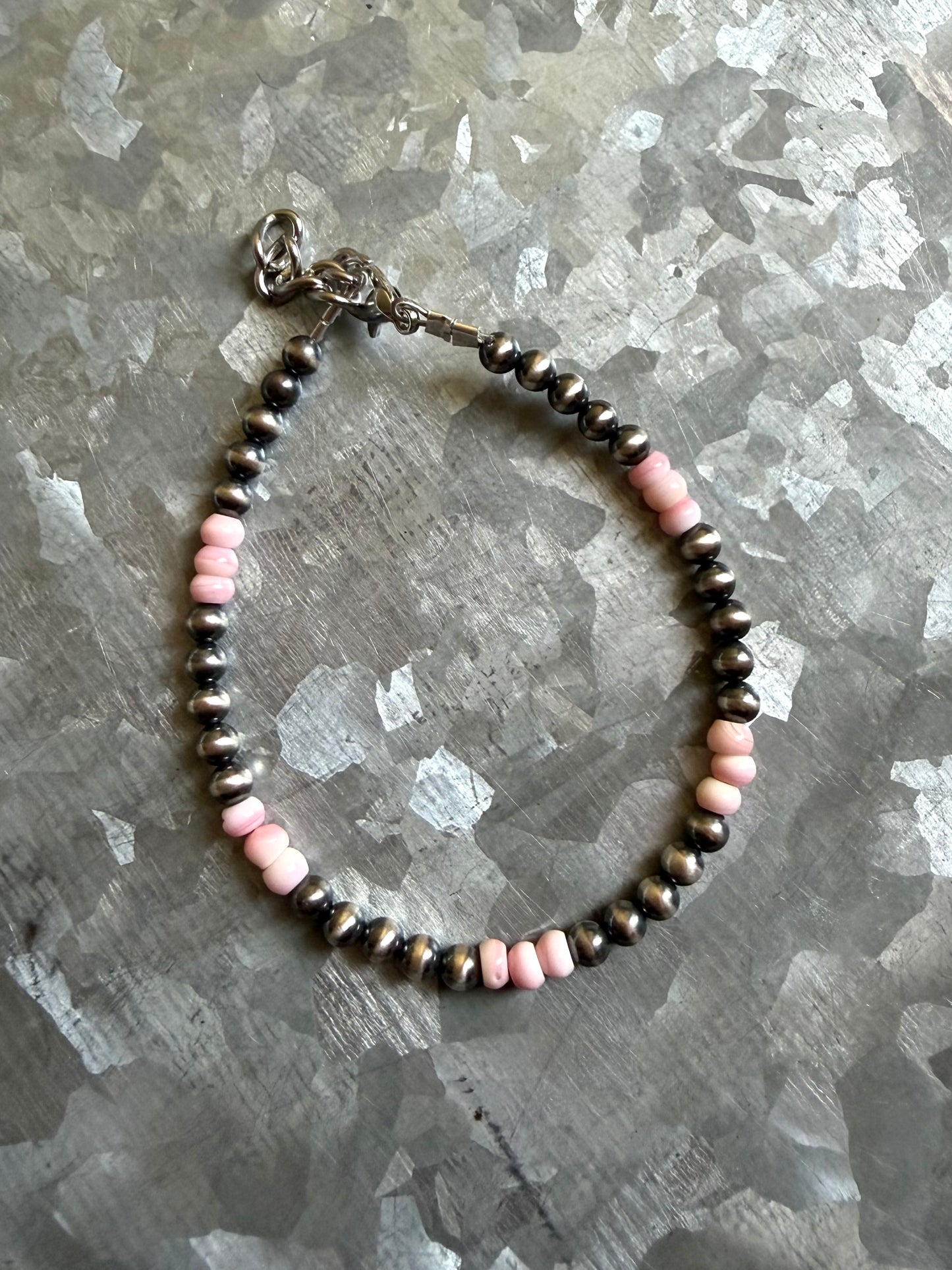 Pink Conch & Pearls Bracelet