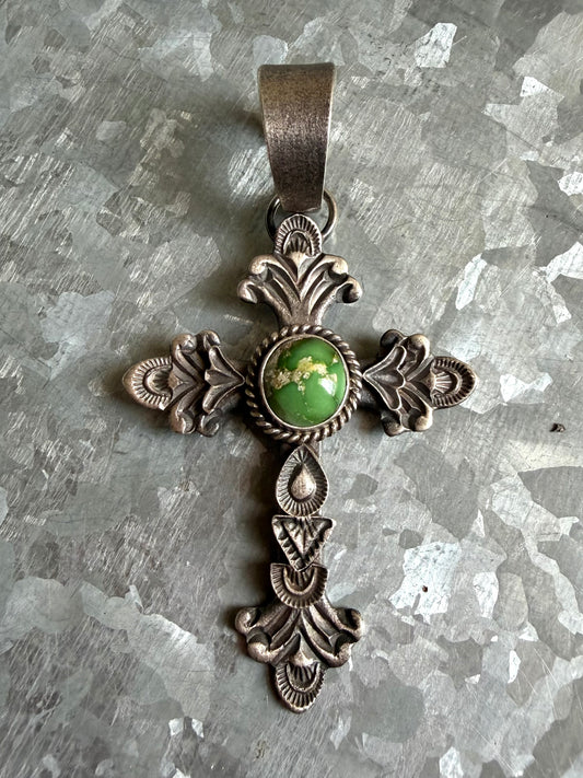 Sonoran Gold Sand Cast Cross Pendant
