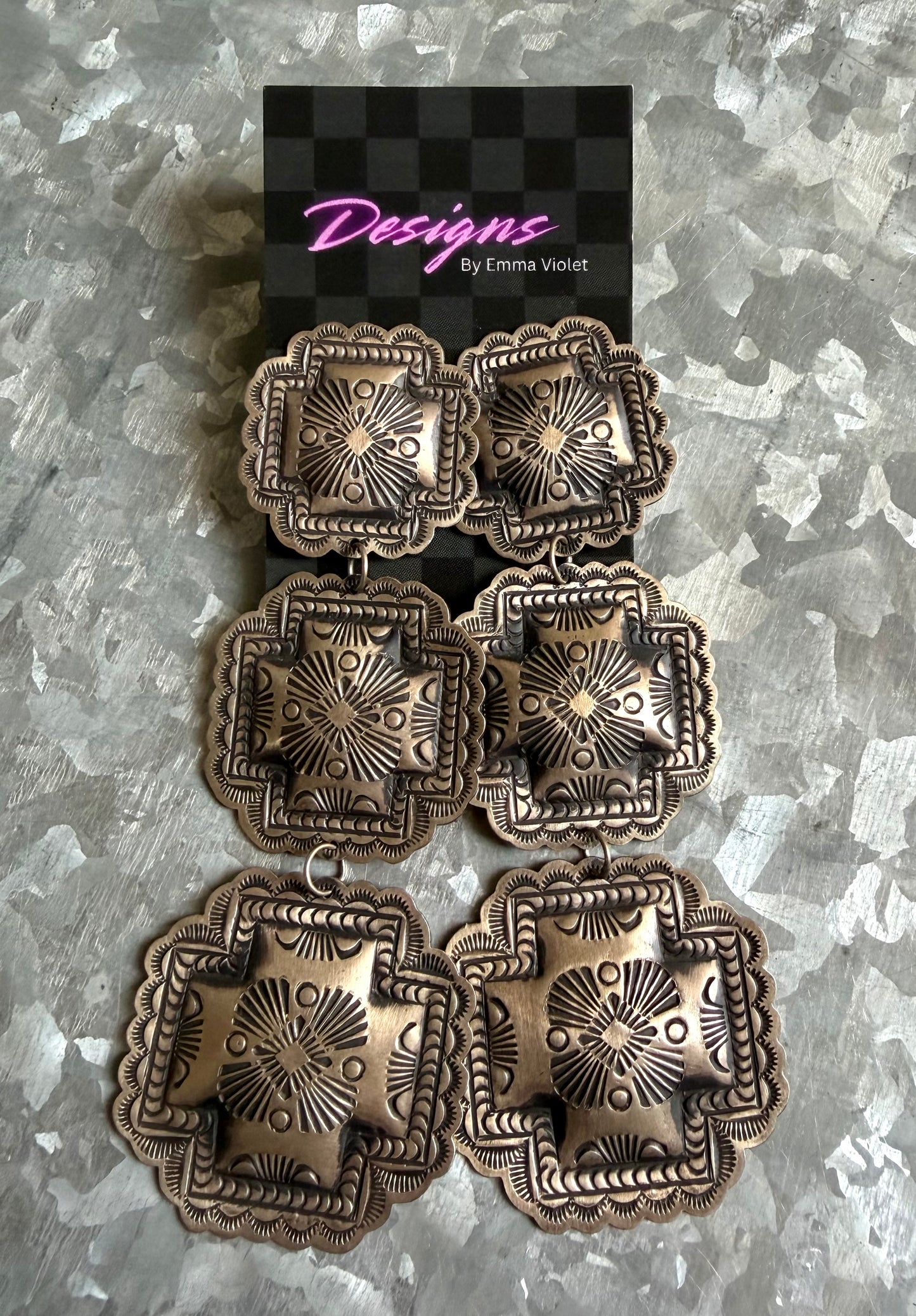 5” Silver Detail Dangles