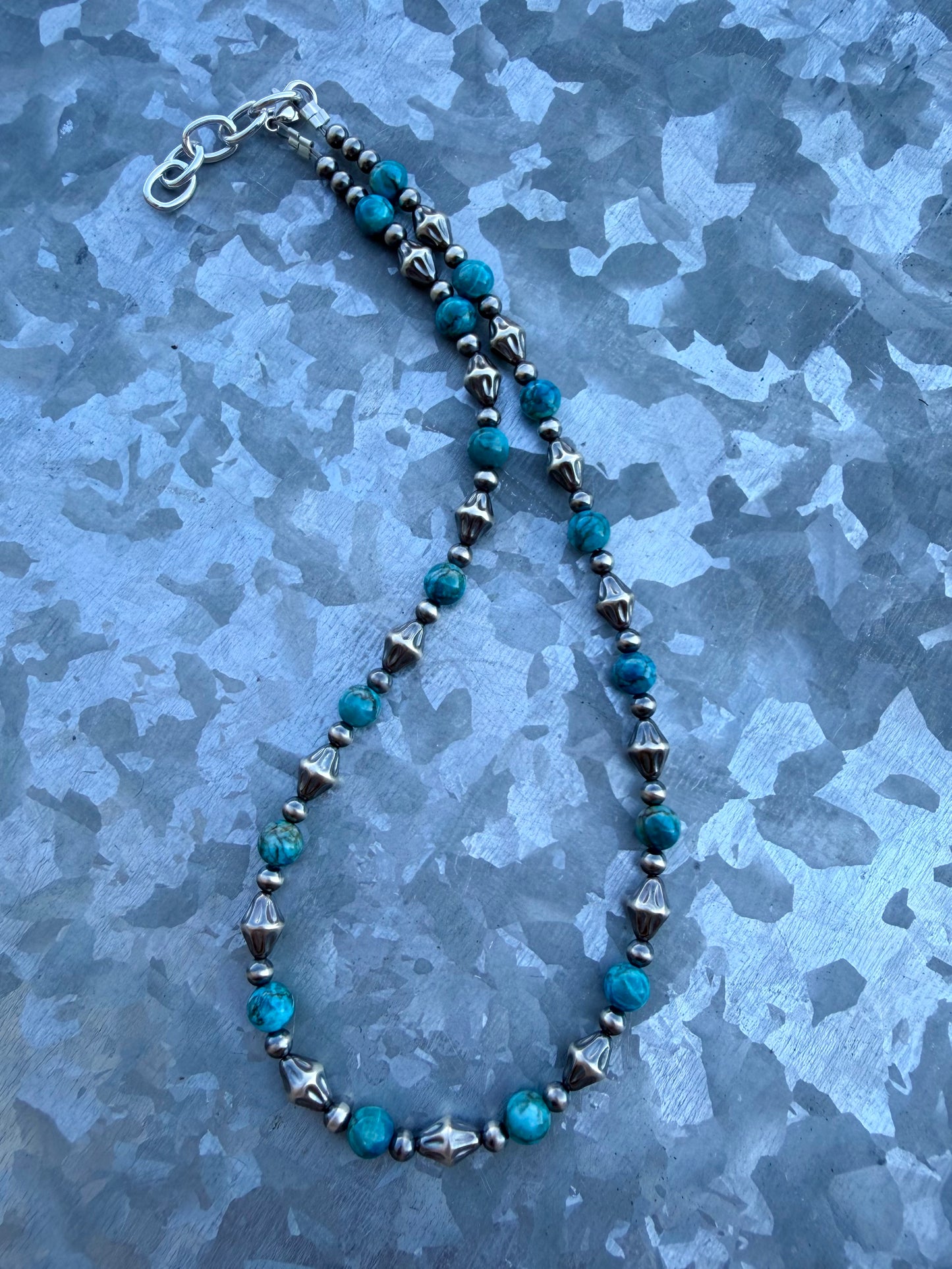 Turquoise & Diamond Pearls