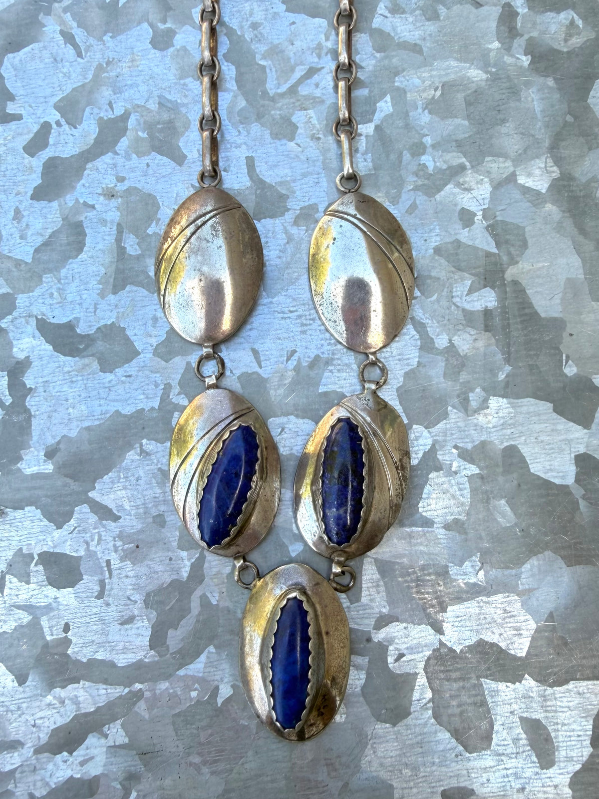 Vintage Blue Lapis Lariat