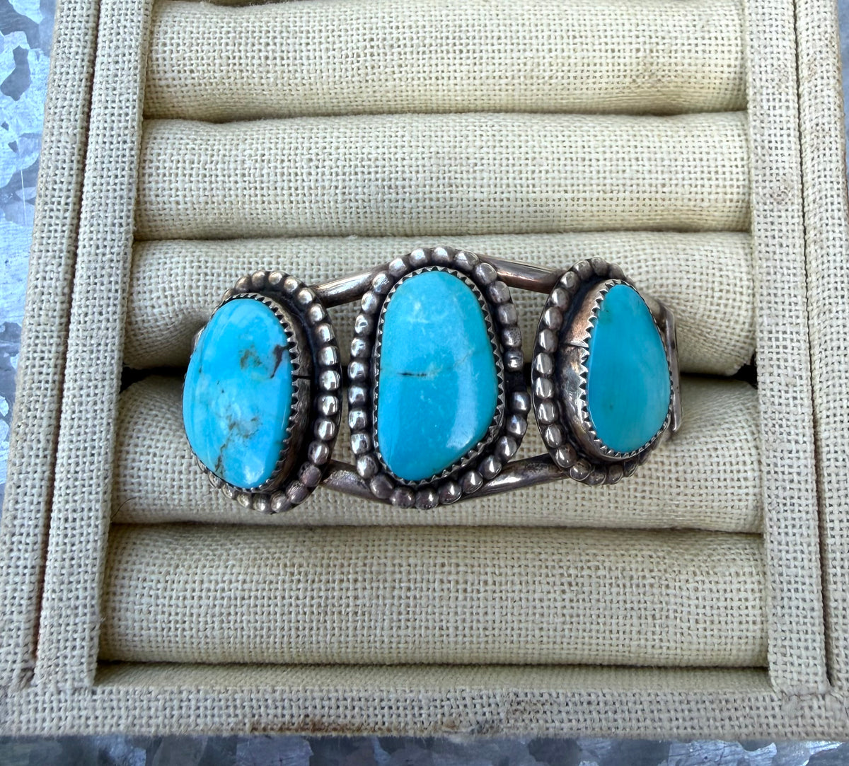 Vintage Three Stone Kingman Cuff