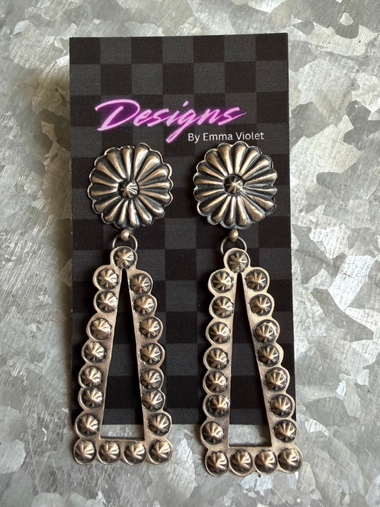 Silver Detail Post Dangles