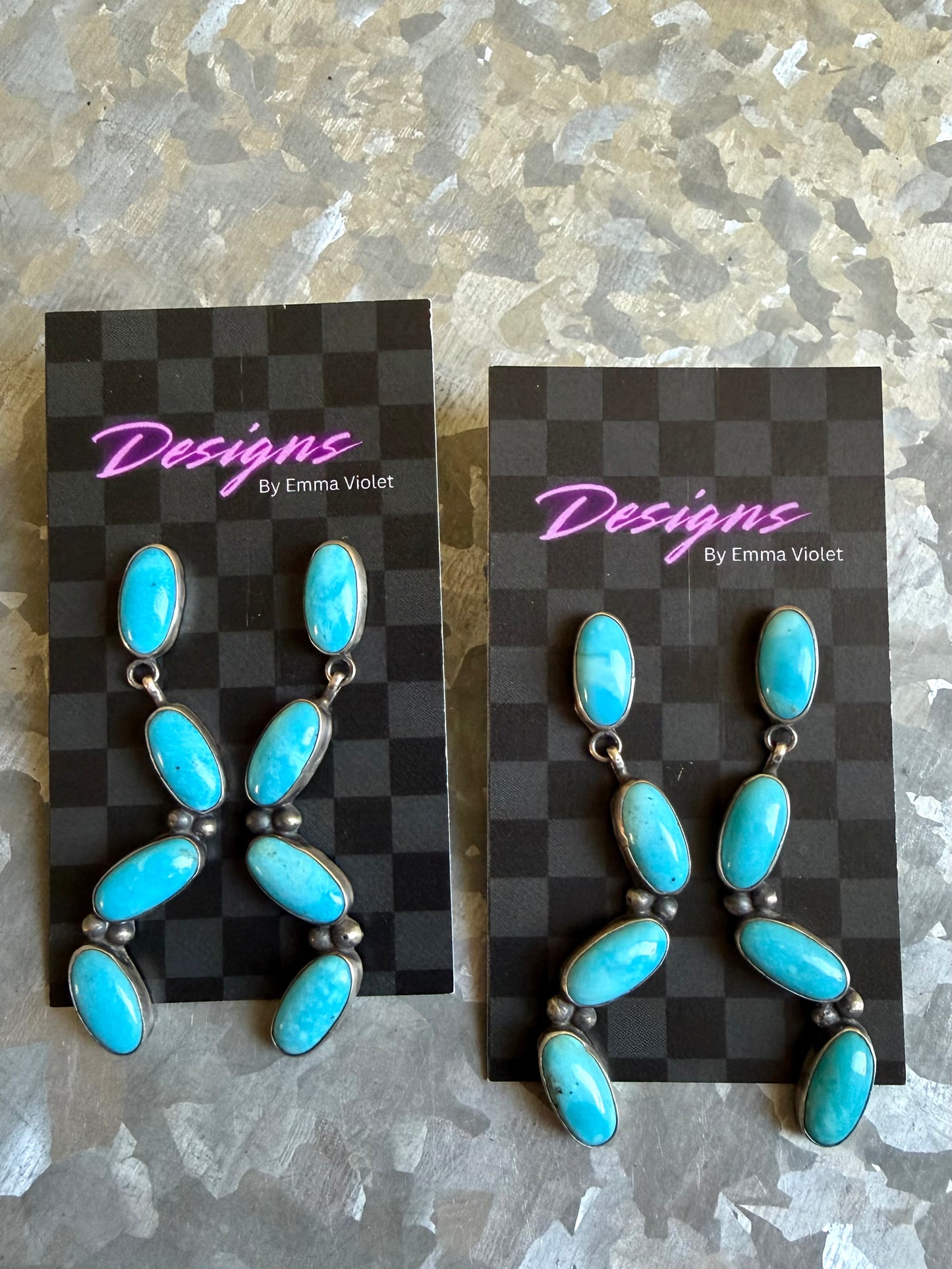 Kingman Turquoise Post Dangles