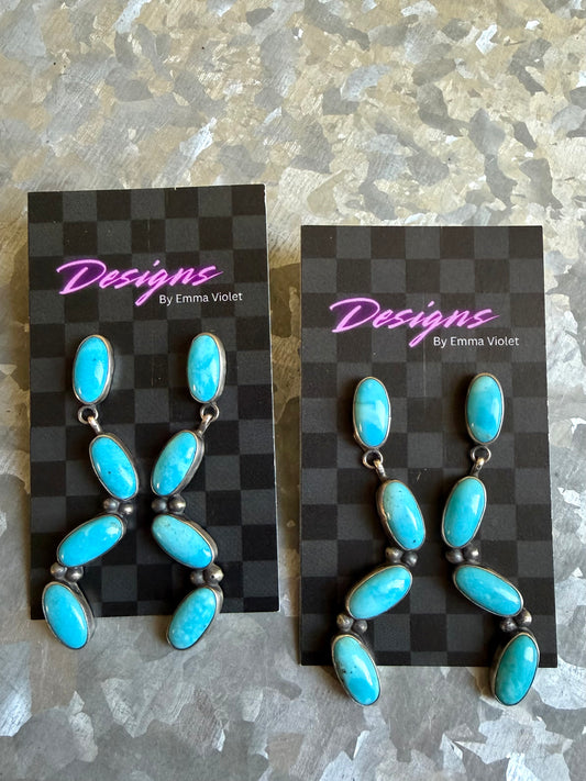 Kingman Turquoise Post Dangles