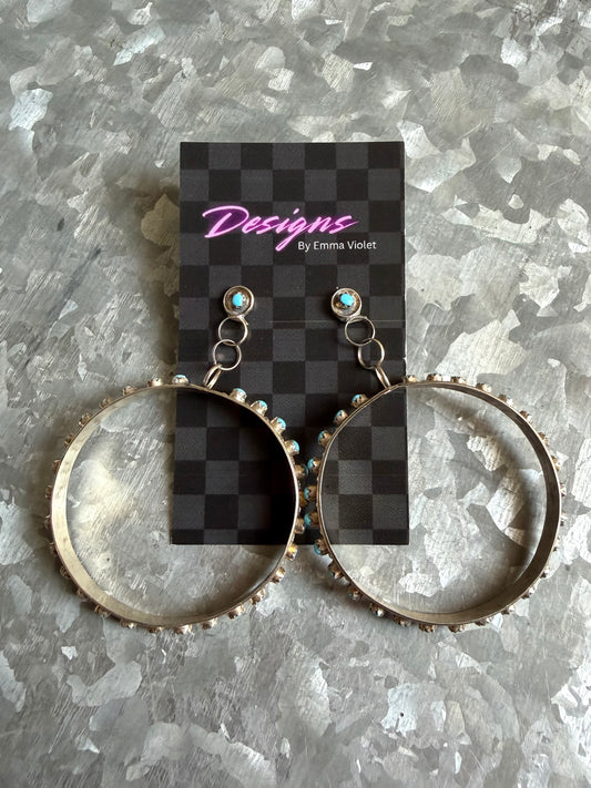 Turquoise Post Dangles