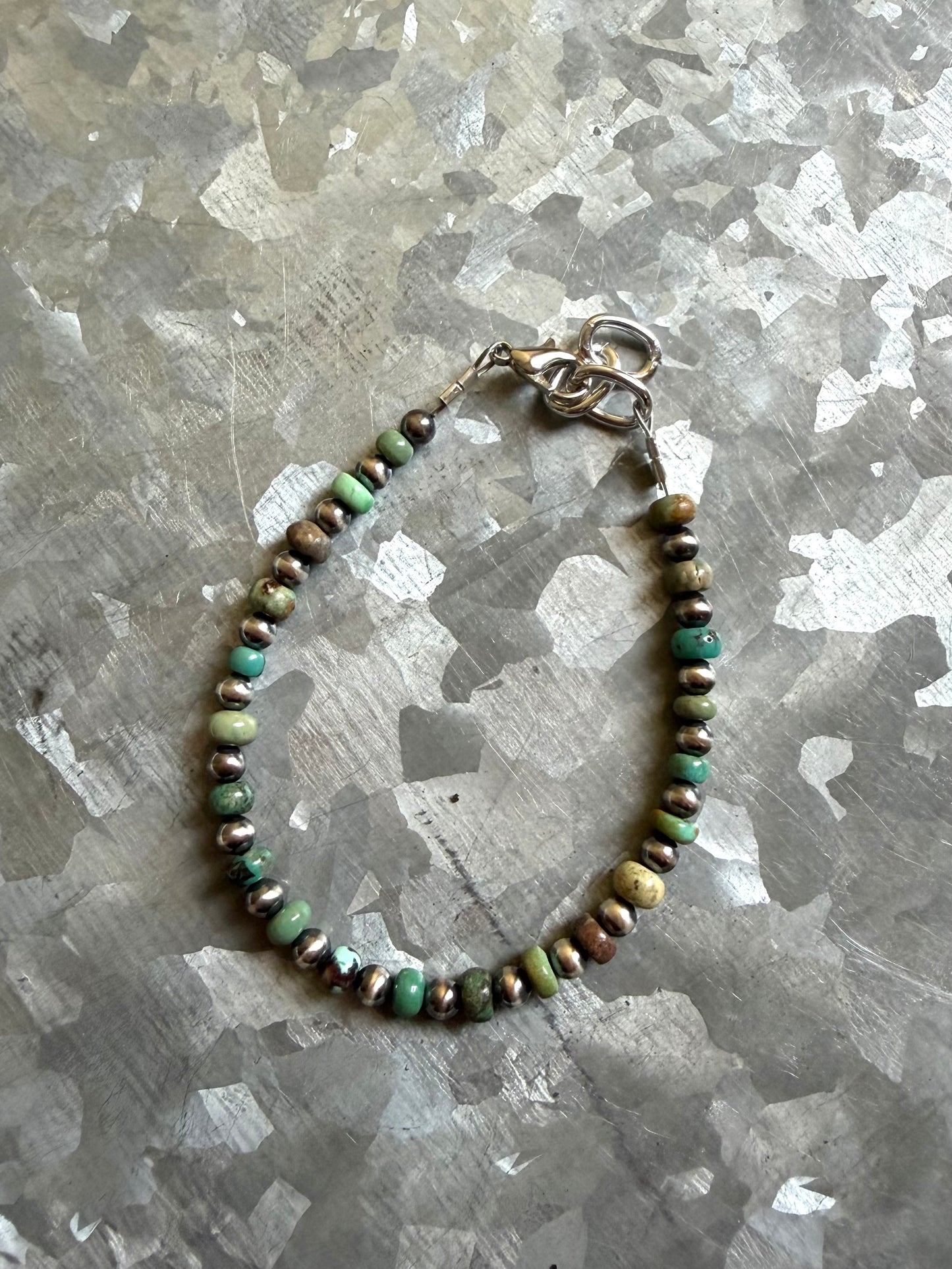 Turquoise & Pearls Bracelet