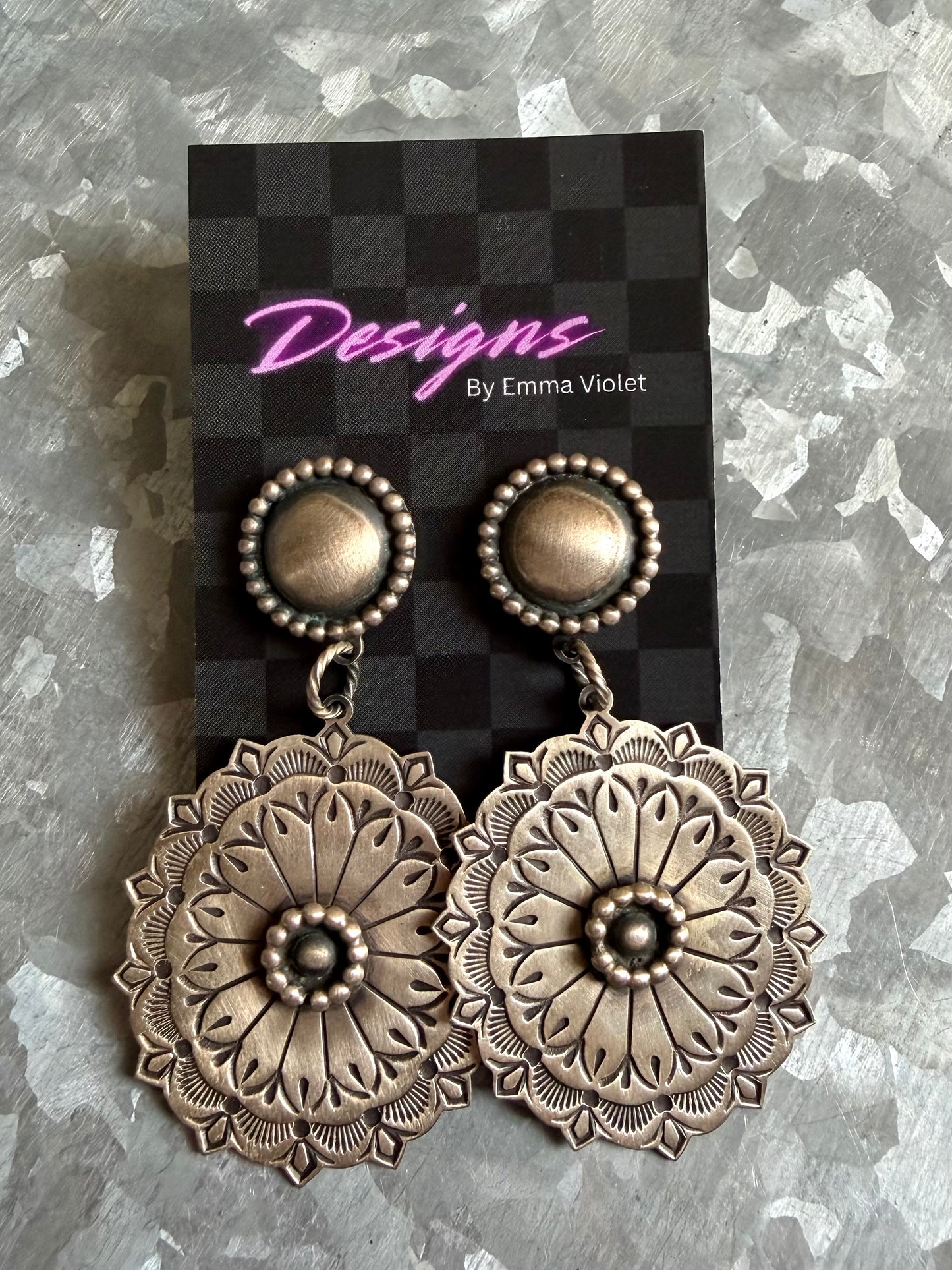 Silver Detail Post Dangles