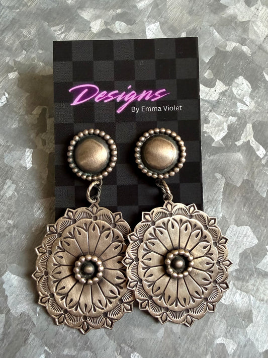 Silver Detail Post Dangles