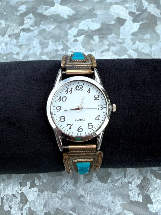 Mix Metal with Turquoise Watch