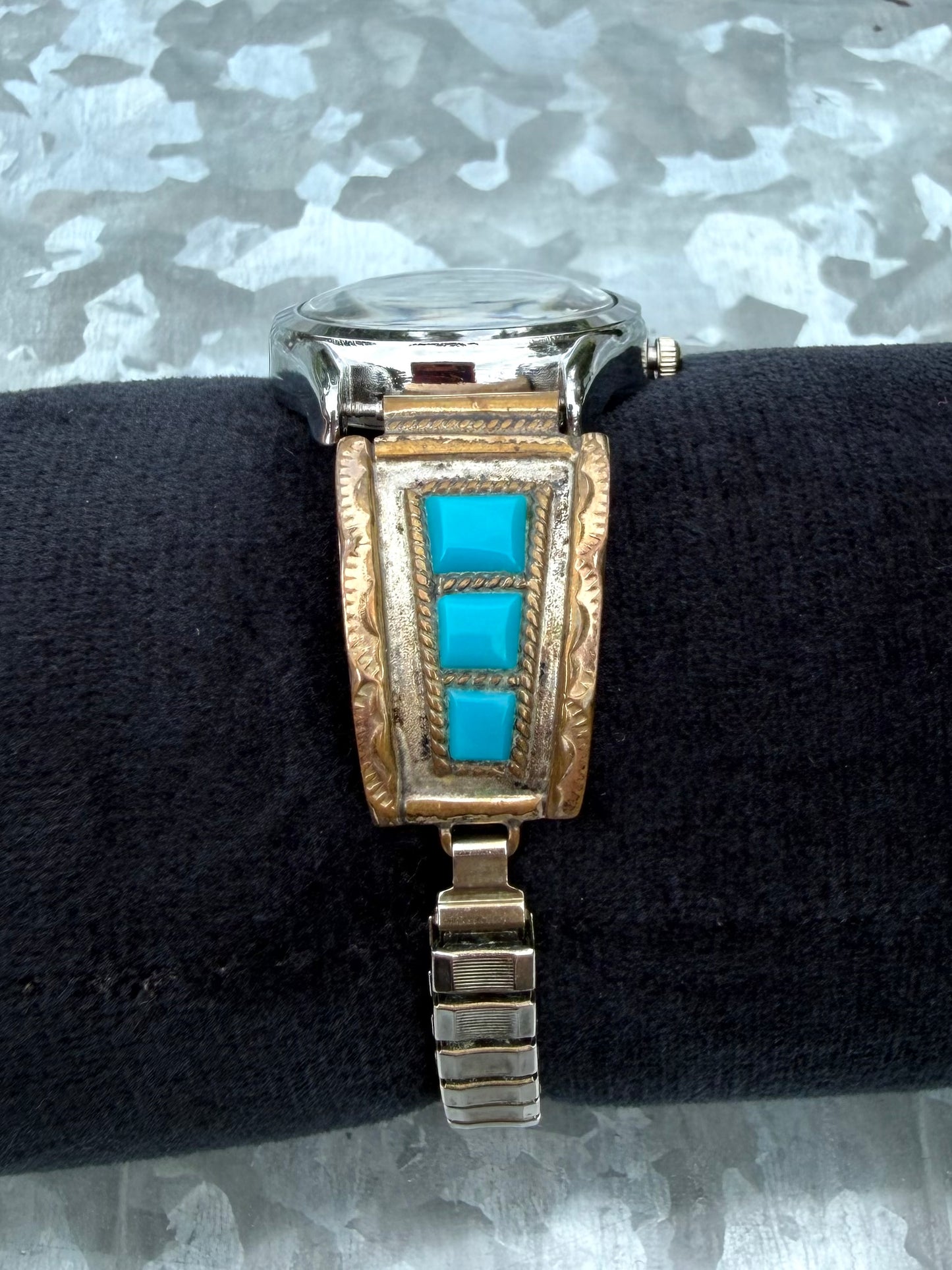 Mix Metal with Turquoise Watch