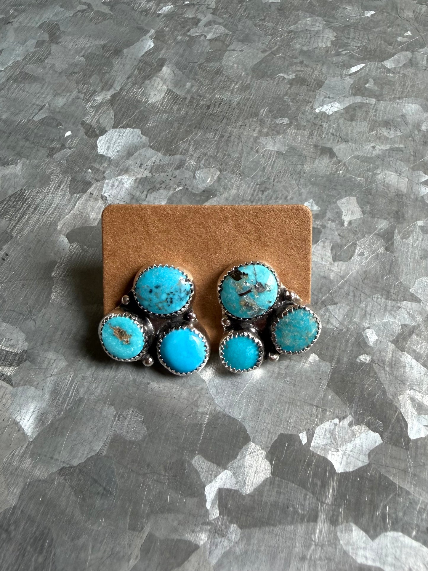 Kingman Three Stone Studs