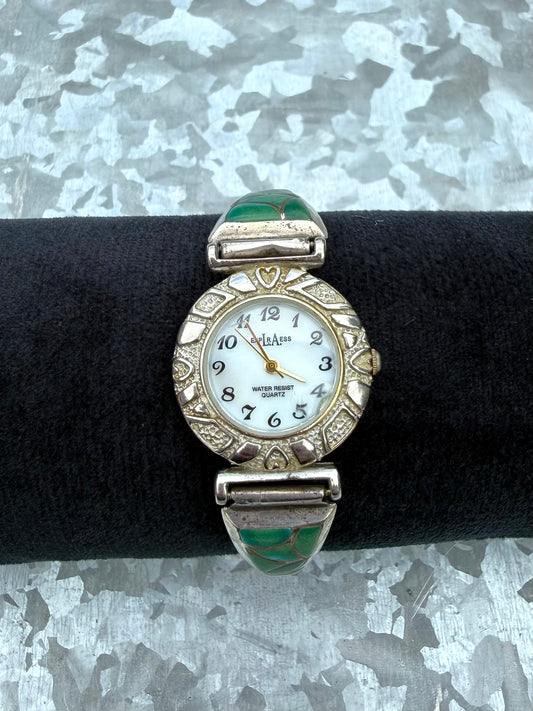 Green Turquoise Inlay Watch