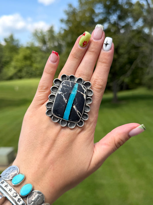 Buffalo Jack Statement Ring, adjustable
